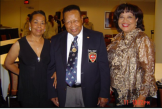 Michelle Little, President Joe Murchison and Marrilyn Forrest